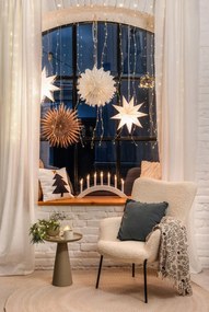 Fehér fénydekoráció karácsonyi mintával ø 45 cm Solvalla – Markslöjd