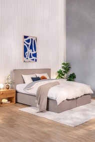 Szürkésbarna boxspring ágy 160x200 cm Olia Bold – Bonami Selection