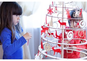 Medium 10 db-os fa karácsonyi dekoráció szett - Spira