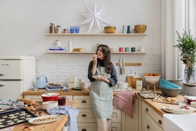 Fehér fénydekoráció karácsonyi mintával ø 75 cm Solvalla – Markslöjd