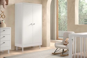 Fehér bükkfa babaágy 70x140 cm Forrest – Vipack