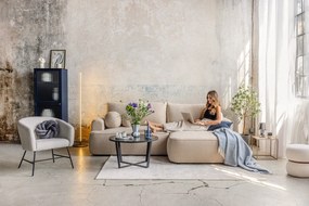 Fehér buklé puff Milford – House Nordic