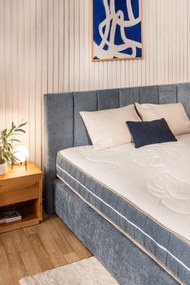 Kék boxspring ágy 180x200 cm Olia Bold Line – Bonami Selection