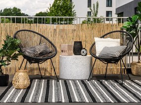 Avocado fekete kerti szék mesterséges rattanból - Bonami Selection