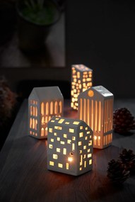 Urbania Lighthouse Church fehér kerámia gyertyatartó - Kähler Design