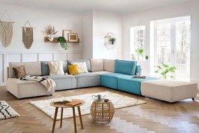 Krémszínű kordbársony lábtartó Nihad modular – Bobochic Paris