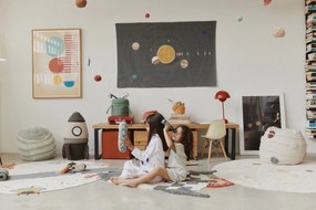 Krémszínű gyerek babzsákfotel Solar System – Lorena Canals