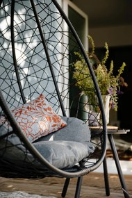 Noela sötétszürke műrattan függőfotel - Bonami Selection