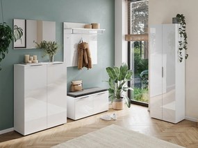 Fehér ruhásszekrény 59x197 cm Genova – Germania