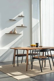 Barna tölgyfa fali polc 40 cm Mu – Gazzda