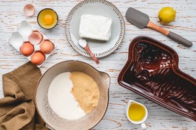 Zöld len konyharuha, 65 x 45 cm - Linen Tales