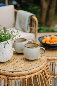 Műrattan kerek kerti tárolóasztal ø 47 cm Vistdal - Bonami Essentials