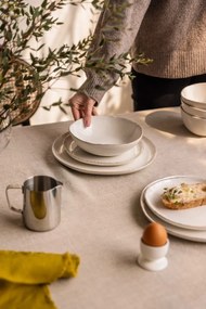 Agyagkerámia étkészlet 24 db-os Snow Heart – Bonami Essentials