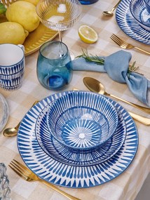 Palermo 4 db koktélos pohár aranyszínű éllel, 315 ml - Lyngby Glas