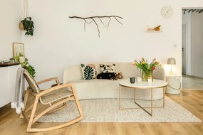 Ruby világosszürke pléd, 140 x 180 cm - Euromant