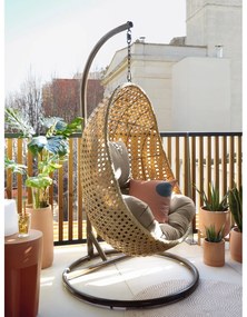 Vilena terrakotta színű beton kerti tárolóasztal, ⌀ 33 cm - Kave Home