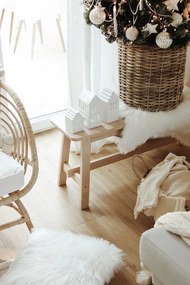 Sheepskin fehér párnahuzat, 45 x 45 cm - Tiseco Home Studio