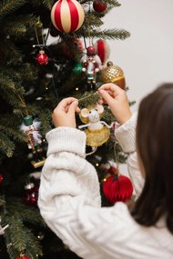 Üveg kézzel készített karácsonyfadísz készlet 12 db-os ø 3 cm Mushroom Mini – Sass &amp; Belle