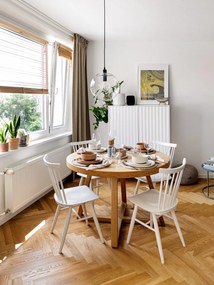 Sierra fehér magas komód 97x130 cm - Teulat