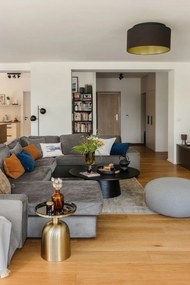 Turenio világosszürke puff, ø 70 cm - Hübsch