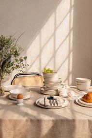 Agyagkerámia étkészlet 24 db-os Snow Heart – Bonami Essentials