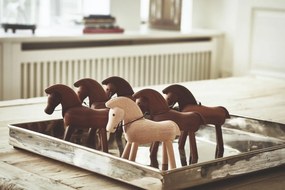 Bojesen Denmark Horse dekorációs figura tömör diófából - Kay