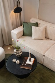 Ezüstszínű üveg kézzel készített váza (magasság 24 cm) Zorya – Bloomingville