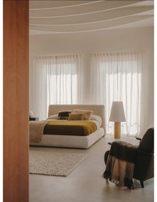 Bézs kárpitozott franciaágy 160x200 cm Martina – Kave Home
