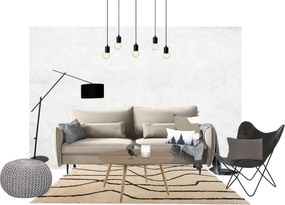 Tokio fekete állólámpa - White Label