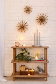 LED gyertya (magasság 15 cm) Flamme Stripe – Star Trading