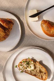 Agyagkerámia étkészlet 24 db-os Snow Heart – Bonami Essentials