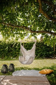 Krémszínű párnázott kerti függőfotel Tobago – Garden Pleasure