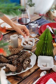 Len evőeszköztartó zseb 2 db-os 23x23 cm Dark Grey – Linen Tales