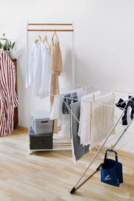 Szürke fedeles textil tárolódoboz 40x30x22 cm Soft Storage – Bigso