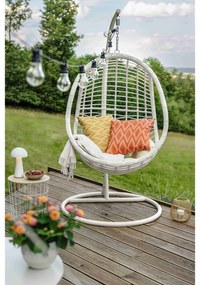 Tahiti sötétszürke műrattan függőfotel - Bonami Selection