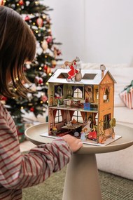 Ringar bézs alumínium tárolóasztal, ø 39,5 cm - White Label