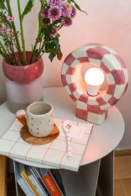 Rózsaszín üveg váza (magasság 19 cm) Kelse – Kave Home