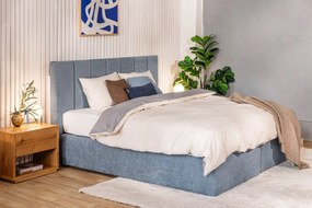 Natúr színű éjjeliszekrény tölgyfa dekorral Alguema – Kave Home