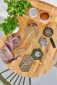 Triangles szürke szilikon edényalátét - Zone