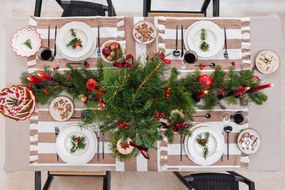 Lenkeverék asztali futó 50x150 cm Maura – Kave Home