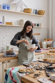 Fehér fénydekoráció karácsonyi mintával ø 75 cm Solvalla – Markslöjd