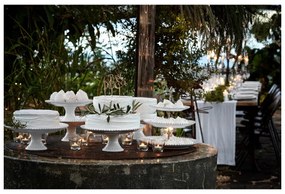 Pearl fehér agyagkerámia tortatartó, ⌀ 22 cm - Costa Nova