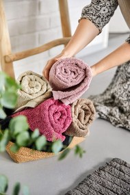 Tiles szürke pamut fürdőszobai kilépő, 80 x 50 cm - Zone