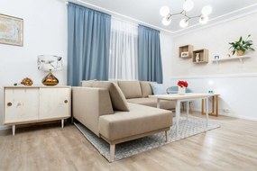 Fehér-sárgaréz színű függőlámpa üveg búrával Damar – Opviq lights