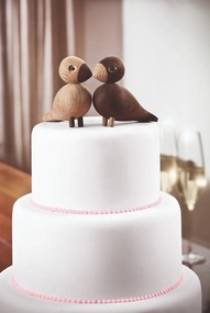 Bojesen Denmark Lovebirds 2 db dekorációs figura tömör tölgyfából - Kay