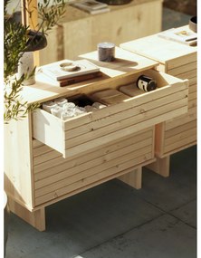 Kommo természetes komód borovi fenyőből - Karup Design