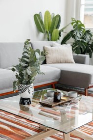 Pot Face fekete-fehér porcelán váza - Mauro Ferretti