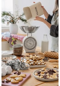Nostalgia krémszínű liszttartó fémdoboz - Kitchen Craft