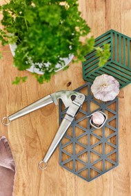 Triangles szürke szilikon edényalátét - Zone