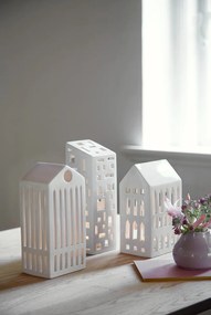 Urbania Lighthouse Church fehér kerámia gyertyatartó - Kähler Design